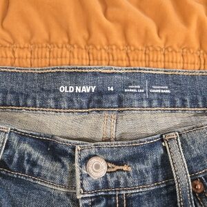 Old Navy Women's Blue Barrel Leg Jeans - Size 14